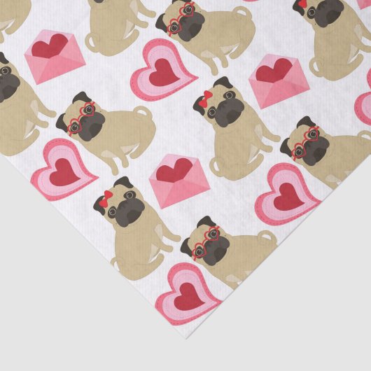 Papier Mousseline Adorable Carlins Valentine (Détail)