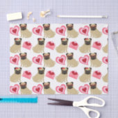 Papier Mousseline Adorable Carlins Valentine (Artisanat)