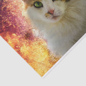 Papier Mousseline Adorable Cute Calico Chat (Détail)