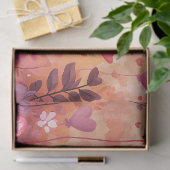 Papier Mousseline Adorable Eléphant Calf Coeurs & Fleurs Découpage (Cadeau)