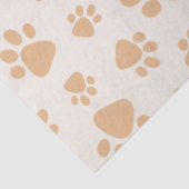 Papier Mousseline Adorable Empreinte de patte de chien (Détail)