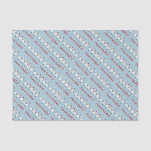 Papier Mousseline adorable FUNNY Fleece Navidad Christmas Sheep (Recto)