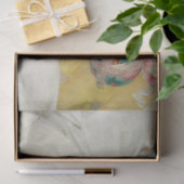 Papier Mousseline Adorable Jeune Fille Jouant Avec Son Chat Pour Ani (Cadeau)