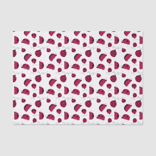 Papier Mousseline adorable Ladybugs (Recto)