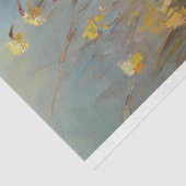 Papier Mousseline Adorable Lamb Jaune Daffodiles Peinture Découpage (Détail)