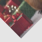 Papier Mousseline Adorable Noël Capybara, (Détail)