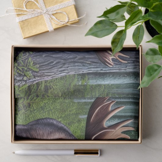 Papier Mousseline Adorable Petite Oie Abstraite (Cadeau)