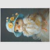 Papier Mousseline Adorable Poussette de Pâques dans le Découpage Cas (Recto)