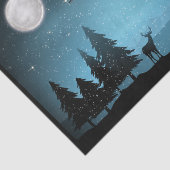 Papier Mousseline Adorable Rindeer La Nuit (Détail)
