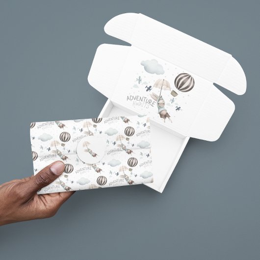 Papier Mousseline Adventure Await Bunny Tissue Paper