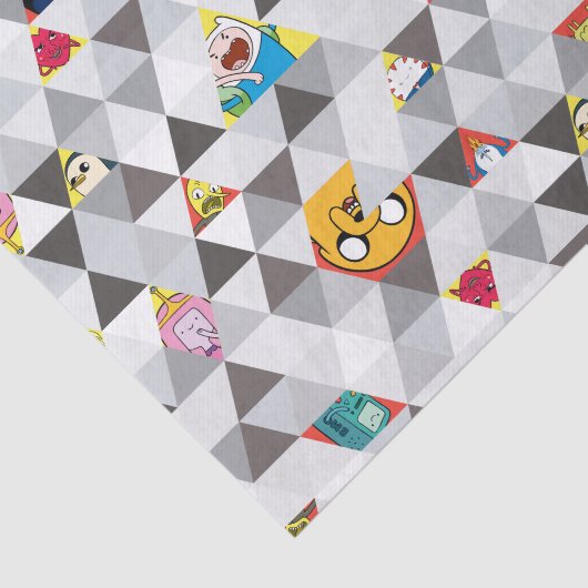 Papier Mousseline Adventure Time | Triangular Character Pattern (Détail)