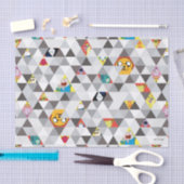 Papier Mousseline Adventure Time | Triangular Character Pattern (Artisanat)