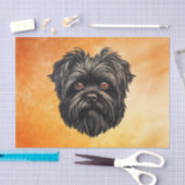 Papier Mousseline Affenpinscher Monkey Dog Affens Terrier (Artisanat)