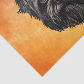 Papier Mousseline Affenpinscher Monkey Dog Affens Terrier (Détail)