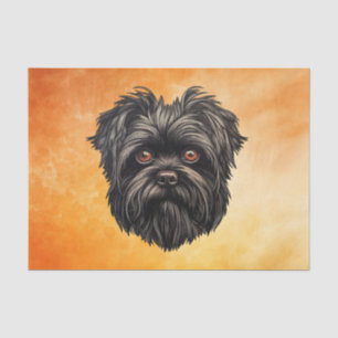 Papier Mousseline Affenpinscher Monkey Dog Affens Terrier