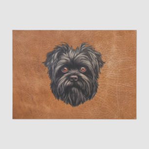 Papier Mousseline Affenpinscher Monkey Dog Affens Terrier