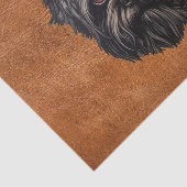 Papier Mousseline Affenpinscher Monkey Dog Affens Terrier (Détail)
