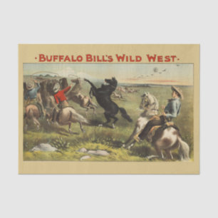 Papier Mousseline Affiche de cow-boy de l'Ouest sauvage de Buffalo B
