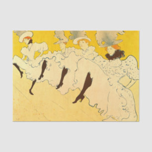 Papier Mousseline Affiche de la danseuse jaune de Toulouse Lautrec