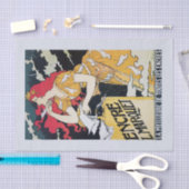 Papier Mousseline Affiche de publicité Art nouveau authentique (pas  (Artisanat)