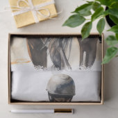 Papier Mousseline Afficher Le Saut Événement Du Découpage Cheval (Cadeau)