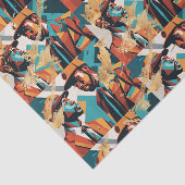 Papier Mousseline Africain-Américain Noir (Détail)