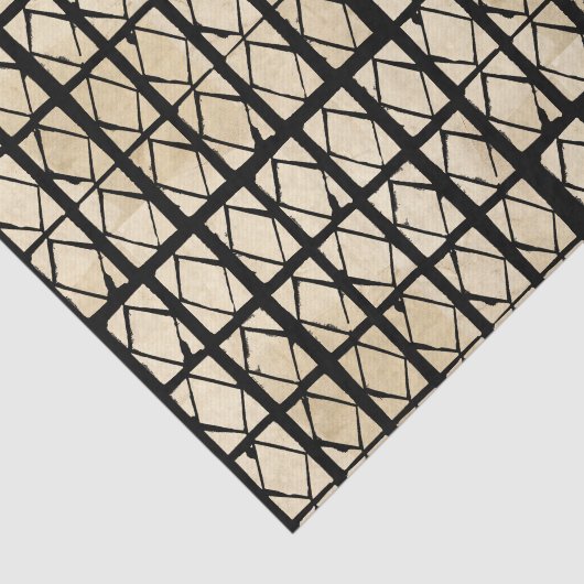 Papier Mousseline African Inspired Diamond Pattern Tissue Paper (Détail)