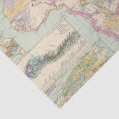 Papier Mousseline Afrika - carte d'atlas de l'Afrique (Détail)