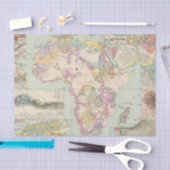 Papier Mousseline Afrika - carte d'atlas de l'Afrique (Artisanat)