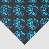Papier Mousseline Afro Diva Bleu (Détail)