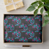 Papier Mousseline Afro Diva Turquoise & Rose Chaud (Cadeau)