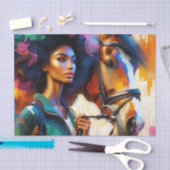 Papier Mousseline Afro Equestria Femme Rider I (Artisanat)
