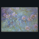 Papier Mousseline Agapanthus par Claude Monet<br><div class="desc">Claude Monet - Masters of Art Series</div>