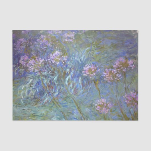 Papier Mousseline Agapanthus par Claude Monet (Recto)