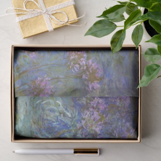 Papier Mousseline Agapanthus par Claude Monet (Cadeau)