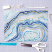 Papier Mousseline Agate de cobalt II (Artisanat)