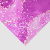 Papier Mousseline Agate de Parties scintillant brillant rose magenta (Détail)