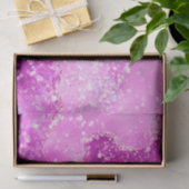 Papier Mousseline Agate de Parties scintillant brillant rose magenta (Cadeau)