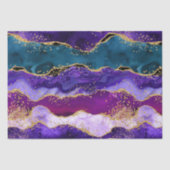Papier Mousseline Agate de Parties scintillant de Peacock violet et (Recto)