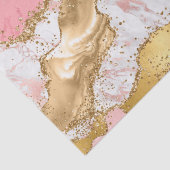 Papier Mousseline Agate des séquences or et rose (Détail)