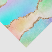 Papier Mousseline Agate Holo | Faux Iridescente Pastel Ombre Marble (Détail)