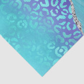 Papier Mousseline Agate Léopard Bleu | Pierre Abstraite Glamour (Détail)