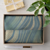 Papier Mousseline Agate/marbre vert et or (Cadeau)