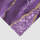 Papier Mousseline Agate Purple Gold Parties scintillant Nom personna (Détail)