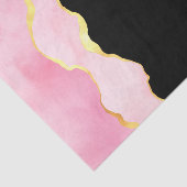 Papier Mousseline Agate rose, noire et or (Détail)