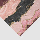 Papier Mousseline Agate sequins noir et rose (Détail)