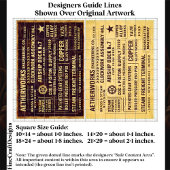 Papier Mousseline Aged Distressed Steampunk Work Signs FA8 Decoupage