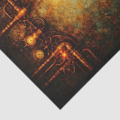 Papier Mousseline Aged Steampunk Industrial Background FG9 Decoupage (Détail)