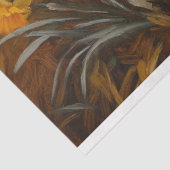 Papier Mousseline Agneau mignon avec jonquilles Jaune Peinture Décou (Détail)