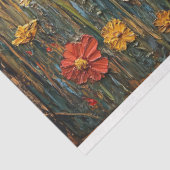 Papier Mousseline Agneau noir rustique avec découpage Art Fleur sauv (Détail)
